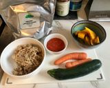 A picture of step 1 of Quick & healthy meat muffins.