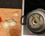 A picture of step 1 of Chole Bhatura.