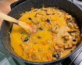 Une image de l'étape 18 de Dahl au curry jaune, légumes, cajous et gingembre au lait de coco.