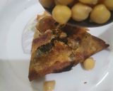 A picture of step 4 of Samosa chana chaat.