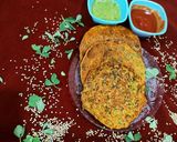 A picture of step 3 of Millet masala pancakes.