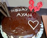 Foto langkah ke 11 dari resep Kue Tart Ulang tahun simple basic brownies.