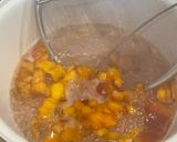 A picture of step 2 of Peach Preserves.