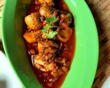 Hình bước làm 2 của món Nấm rơm kho tương hạt