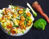 A picture of step 3 of Paneer tikka salad.