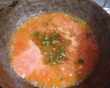A picture of step 2 of Methi ke parathe with aloo matar gravy.