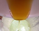 A picture of step 5 of Banana Spinach shots.