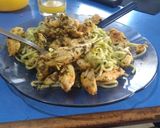 Foto del paso 5 de la receta: Fideos al pesto con suprema