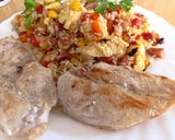 Foto del paso 2 de la receta: Arroz a las 7 delicias y pechuga de pollo estresado
