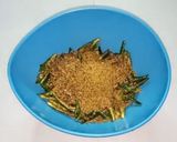 A picture of step 4 of Instant green chilli pickle.