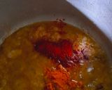 A picture of step 3 of Shaljam Gosht.