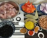 A picture of step 1 of Chicken Tilottama | Black Chicken.