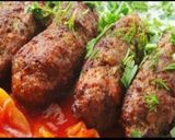 A picture of step 3 of Mutton seekh kabab.