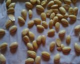 A picture of step 1 of Saunf Almond Misri Ladoo.