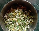 A picture of step 1 of Drumstick leaves / flowers fritters.