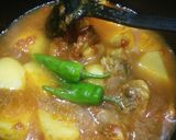 A picture of step 5 of Chicken alo.