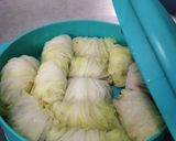 Foto langkah ke 4 dari resep Sawi Putih Isi Daging Kukus.