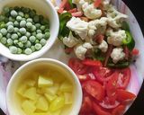 A picture of step 1 of Mixed Veg with South Indian tadka.