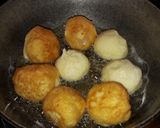 A picture of step 3 of Cassava Fritters in Brown Sugar and Anise Syrup.