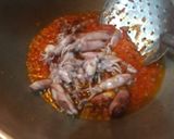 Foto langkah ke 3 dari resep Balado Cumi telur puyuh pete.