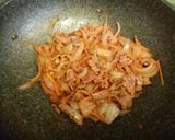 รูปขั้นตอนการทำที่ 4 ของ ข้าวหน้าเนื้อผัดกิมจิ