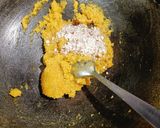 A picture of step 5 of Mango Ladoo.