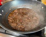A picture of step 4 of Filipino Beef Adobo.