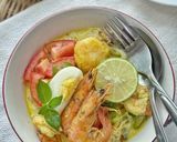 Foto langkah ke 5 dari resep Soto Udang Medan dengan Susu Evaporasi.