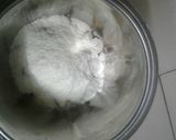A picture of step 2 of Banana milk shake.