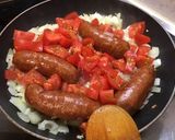 Une image de l'étape 7 de Diots du Jura fumés à la compotée de tomates, ail, oignon et origan.