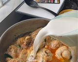 Foto langkah ke 4 dari resep Gulai Ayam Nanas Daun Kari.