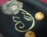 A picture of step 5 of Golden Glory Dry Fruit Chocolate modak.