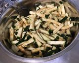 Une image de l'étape 4 de Gratin de courgettes parfum de cèpes au parmesan et chapelure aux épices.