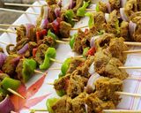 A picture of step 4 of Beef kebab.