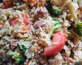 รูปขั้นตอนการทำที่ 6 ของ ข้าวผัดรถไฟ (มังสวิรัติ)