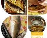 Foto del paso 9 de la receta: Corvina al horno con lecho de patatas y cebolla