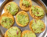 A picture of step 3 of Avacado papadi chaat.