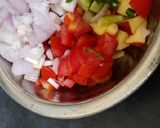 A picture of step 3 of Apple  Chatpata  mix veg  salad.