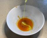 Foto del paso 8 de la receta Ensalada de lentejas, papaya, huevo, langostinos y el aliño de sus cabezas