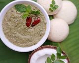 A picture of step 10 of Pudina Kobbari Pachadi/Mint Coconut Chutney (South India Special).