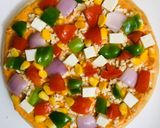 A picture of step 2 of Mayonnaise Paneer Cheese Pizza.