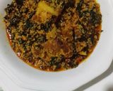 A picture of step 5 of Agushi soup.