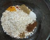 A picture of step 1 of Masala oats.