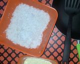 A picture of step 1 of Coconut laddo.