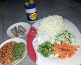 A picture of step 2 of Chinese cabbage tuna salad.