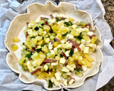 Foto del paso 6 de la receta: Pizza rústica de jamón serrano, patatas y calabacín