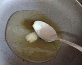 A picture of step 1 of Kuttu Atta banana Sheera.