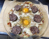 Foto del paso 3 de la receta: Pastel fondue de patata con morcilla y huevos