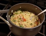 A picture of step 7 of Grilled Lamb Chops with Parmesan Garlic Herb Couscous.