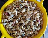 A picture of step 1 of Moth Daal Chaat.